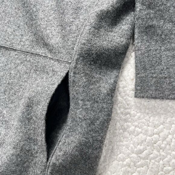 Madewell Manuscript Dress Women’s M Gray Wool Blend Pocket Modern Minimalist - Picture 4 of 11